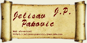 Jelisav Papović vizit kartica